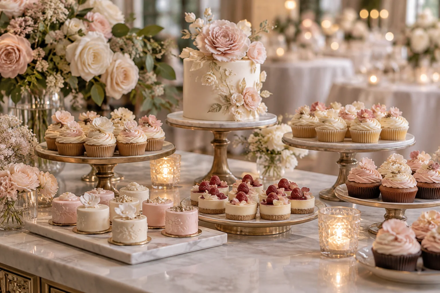 Warm cake atelier with preparation counter and ceramics